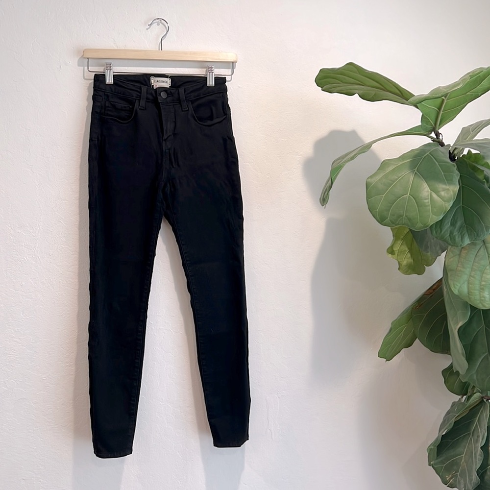 Lagence Margot high rise skinny noir denim black - Picture 1 of 11